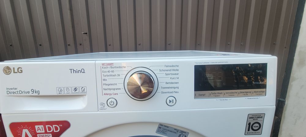 Пральна машина LG  9 кг