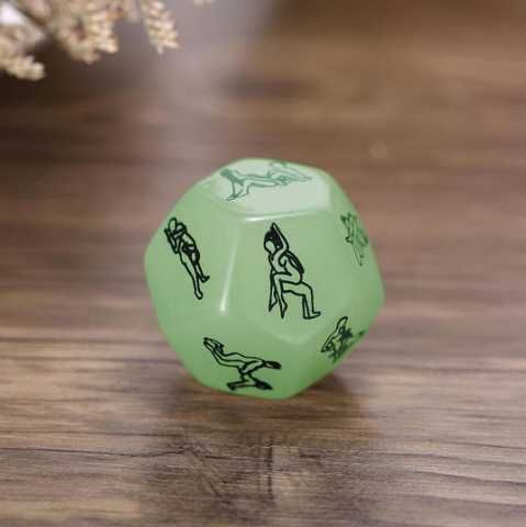 Кубик с позами неоновый, позы камасутра, еротический подарок секс игра