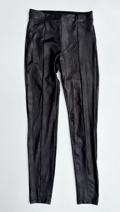 Legginsy Nowe Czarne Calzedonia L 40 Woskowane Błyszczące