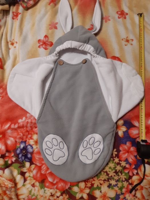 Конверт флісовий сірий