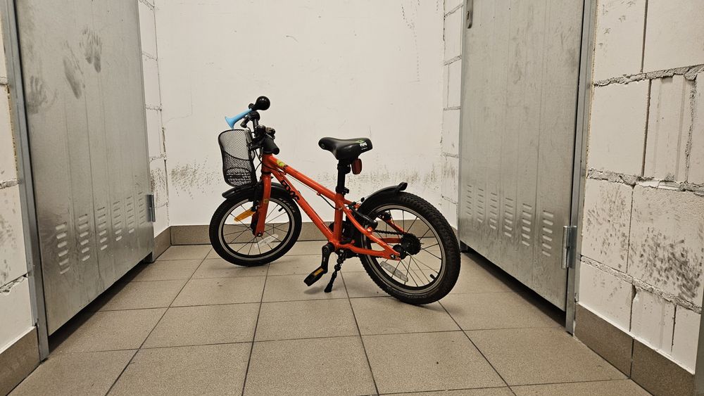 Rower frog 44 16" koła, czerwony, lekki, nauka jazdy