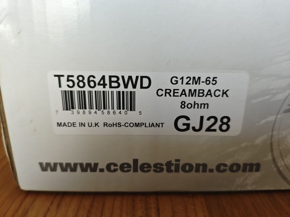 Celestion Creamback U.K. G12 M 8ohm jak nowy