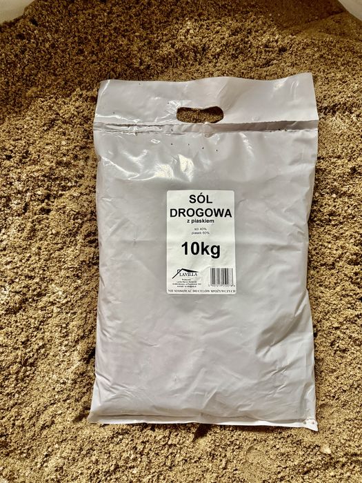 Sól drogowa z piaskiem mieszanka 10kg