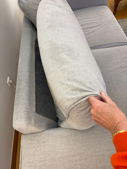 Sofa veludo cinzento