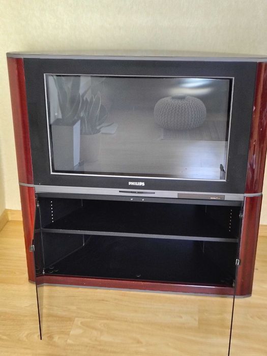 Телевизор Philips 32PW9586/12 32" CRT кинескоп + тумба под ТВ комплект ретро винтаж