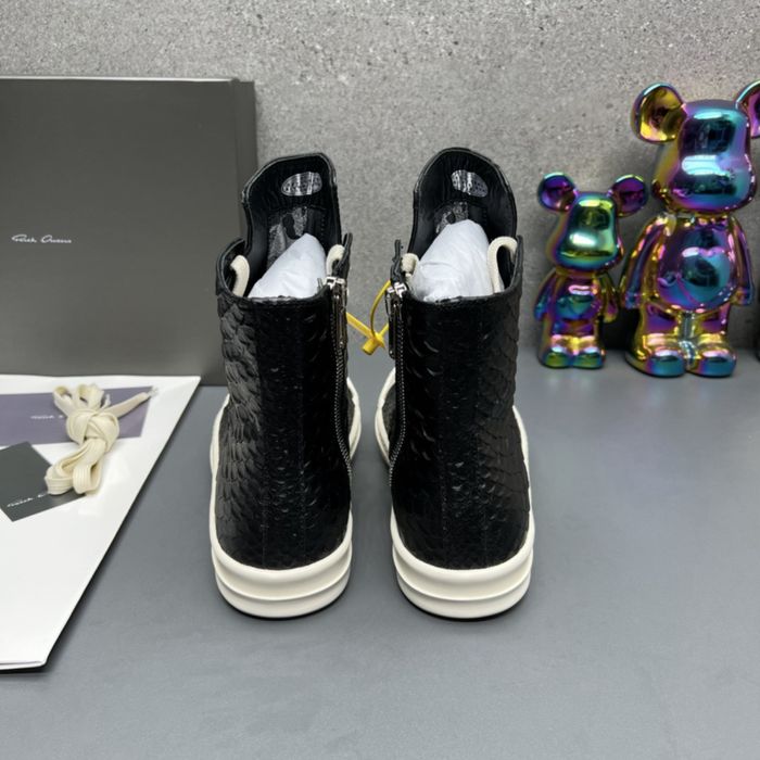 Нові Кеди Rick Owens Ramones High Python Black White/size 40-44/Преміум якість!