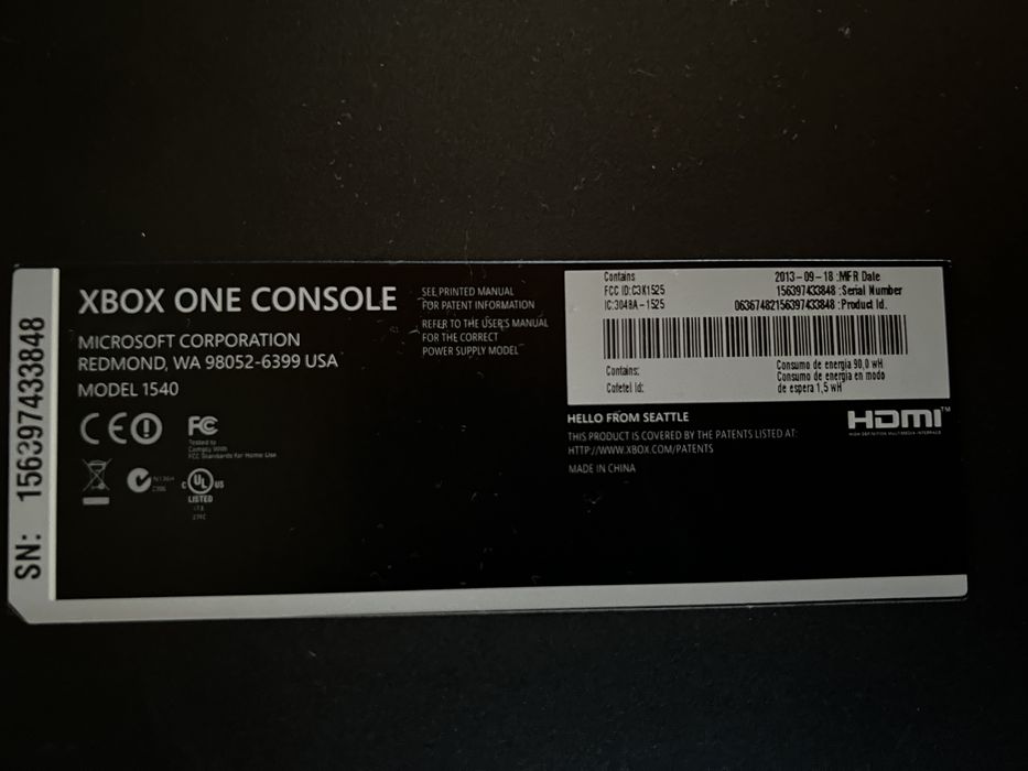 Xbox One console