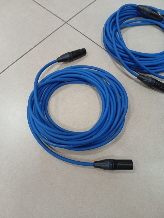 Cabo XLR AZUL 10metros (fichas Neutrik ) Novo!