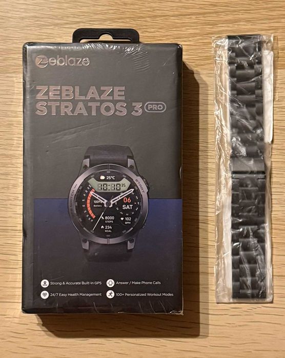 Smartwatch Zeblaze Stratos 3 Pro GPS 1,43" Amoled + ekstra bransoleta