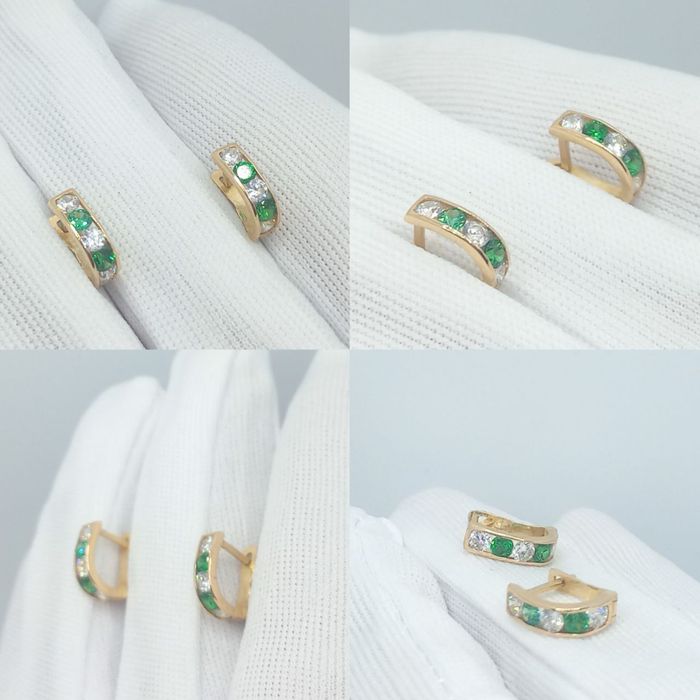 Золотые детские сережки 585, 1,08г