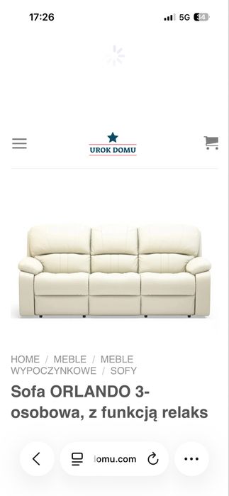 Sofa 3osobowa Orlando Agata Meble