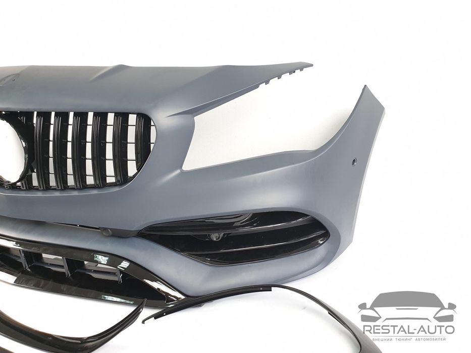 Передний бампер AMG Mercedes-Benz CLA W117 2013-2018