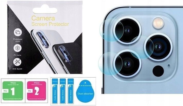 3X Szkło Hartowane Na Aparat Do Iphone 13 Pro