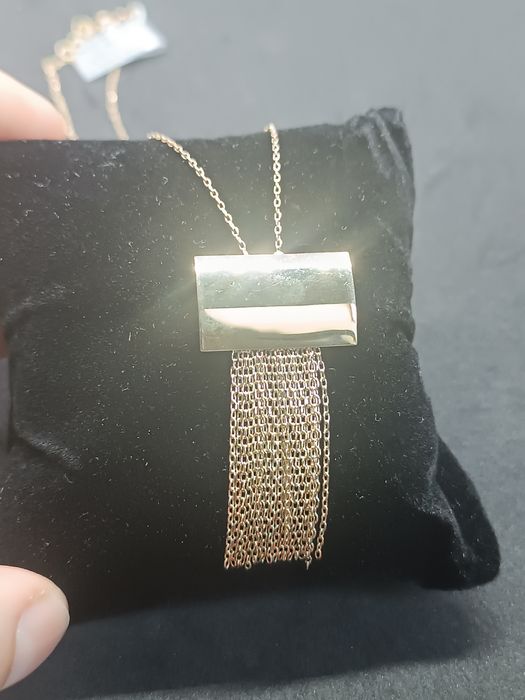 Naszyjnik szeroki złoty