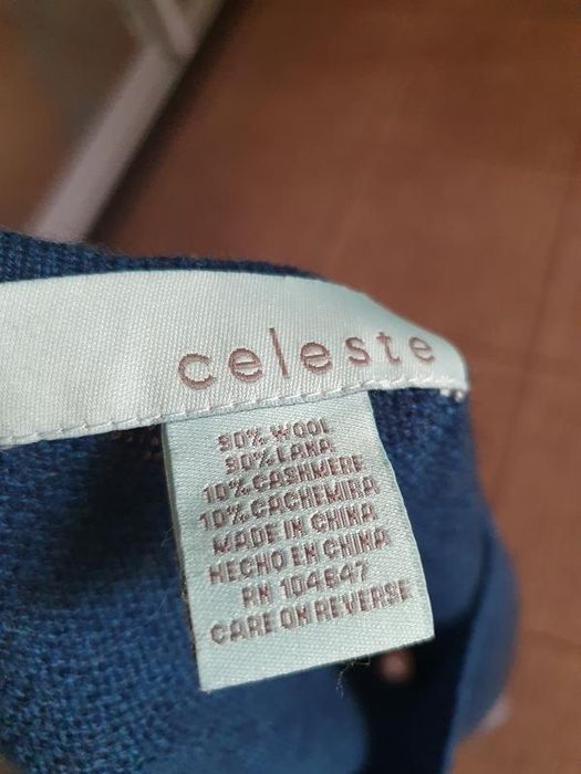 накидка, пончо celeste, оригінал нове склад 90% вовна 10% кашемір