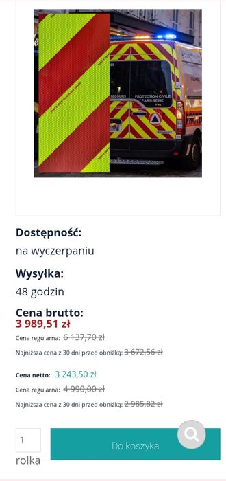 Folia Odblaskowa Orafol sprzedaż zamiana