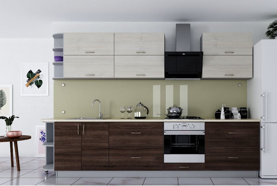 Кухня посекційна 3,3 метри. Фасад ЛДСП на вибір.Ціна від  5 330 мп