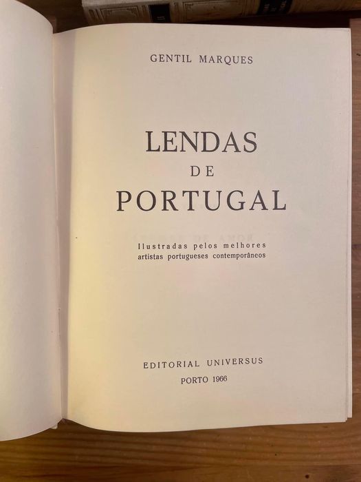 Lendas de Portugal - Gentil Marques - Primeira Edição