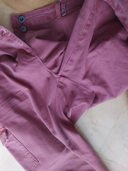 Damskie bojówki pudrowy róż 44 XXL bawełna Cecil spodnie