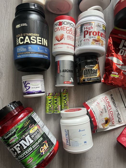 Спортивне харчування та добавки: протеїн, BCAA, передтрен, вітаміни