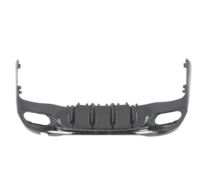 DIFUSOR MERCEDES W206 AMG 21- LOOK C43 + PONTEIRAS DE ESCAPE PRETAS