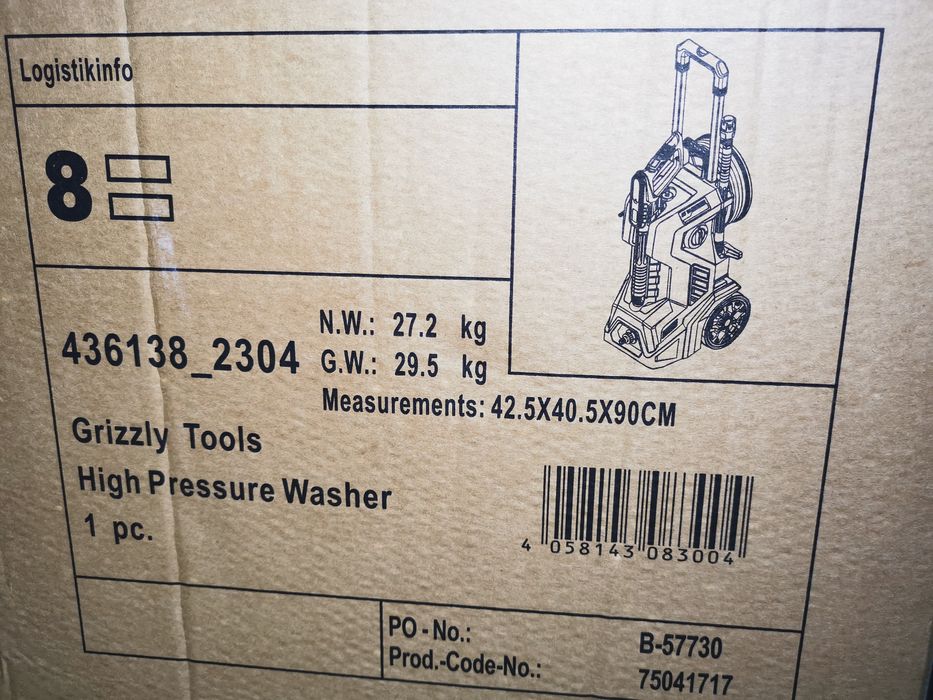 Nowa! 5LAT GWAR! myjka ciśnieniowa PARKSIDE PERFORMANCE PHDP 180 C2