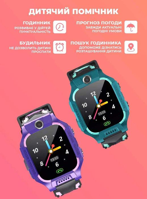 Смарт годинник з сім карткою дитячий Aishi Q19 з українською мовою