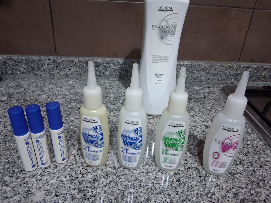 Oleo para ondulacao, e protetores para o cabelo