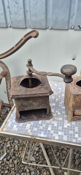 3x stary ręczny młynek do kawy prl vintage zabytek retro