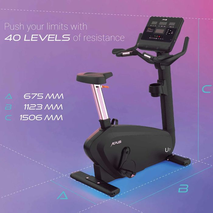 Гарантія на новий велотренажер APUS Upright Trail U7 – 2 роки.