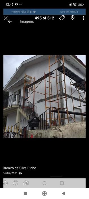 Faços trabalhos de capoto,cortiça,limpeza de telhados,etc