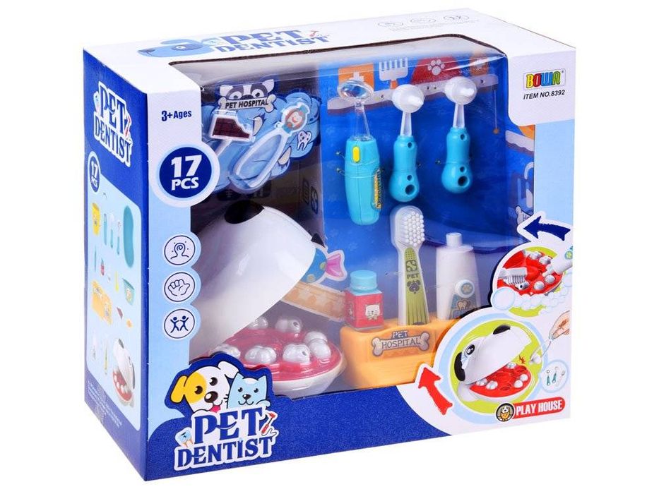 zabawka lekarz chory ząbek pies u dentysty za3232