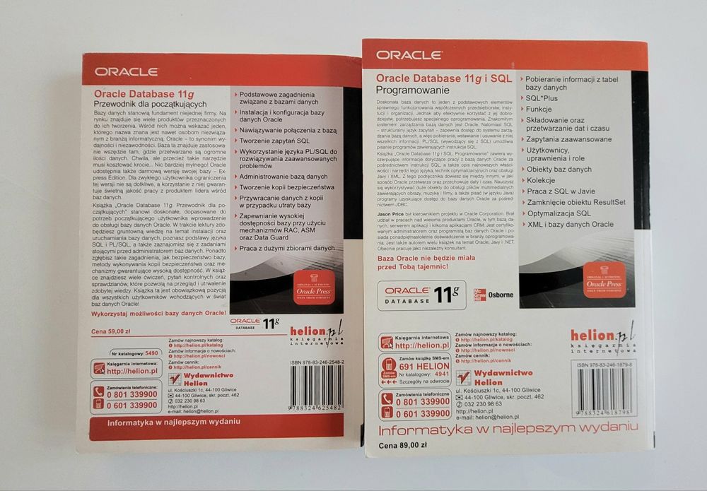 Oracle Database 11g Przewodnik i Programowanie