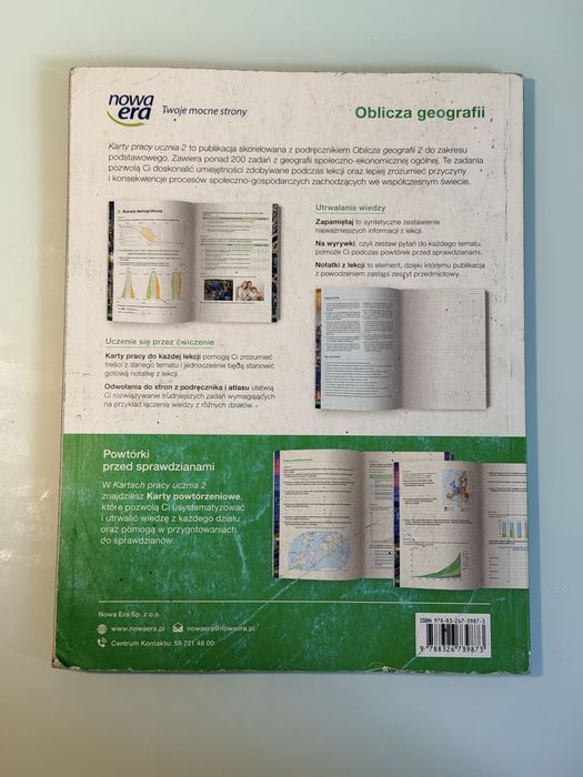 Oblicza geografii 2. Karty pracy ucznia. Nowa Era