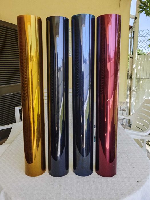 Lote de 4 filtros coloridos para projetores de iluminação / teatro