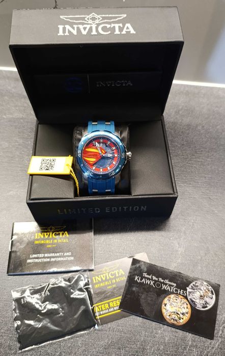 Duży męski zegarek Invicta DC Superman limited edition dla fanów!