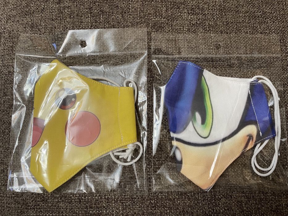 Mascaras crianca certificadas picachu e sonic