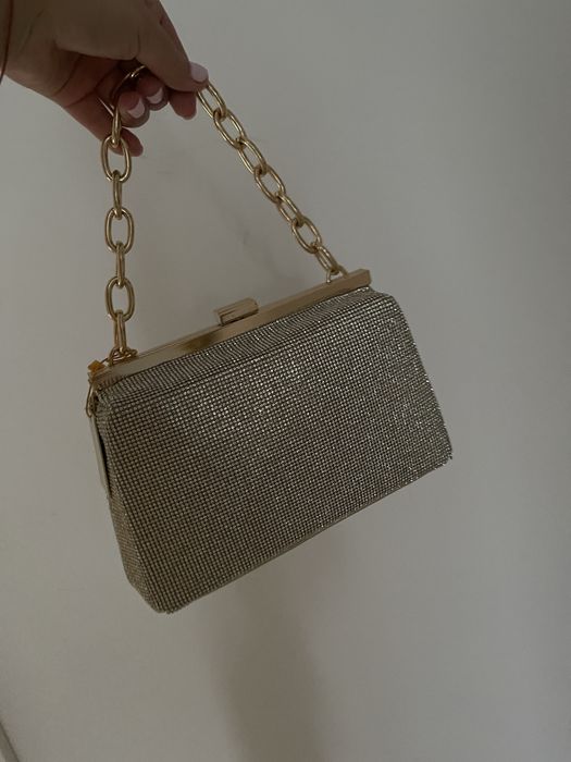 Błyszcząca torebka nowa