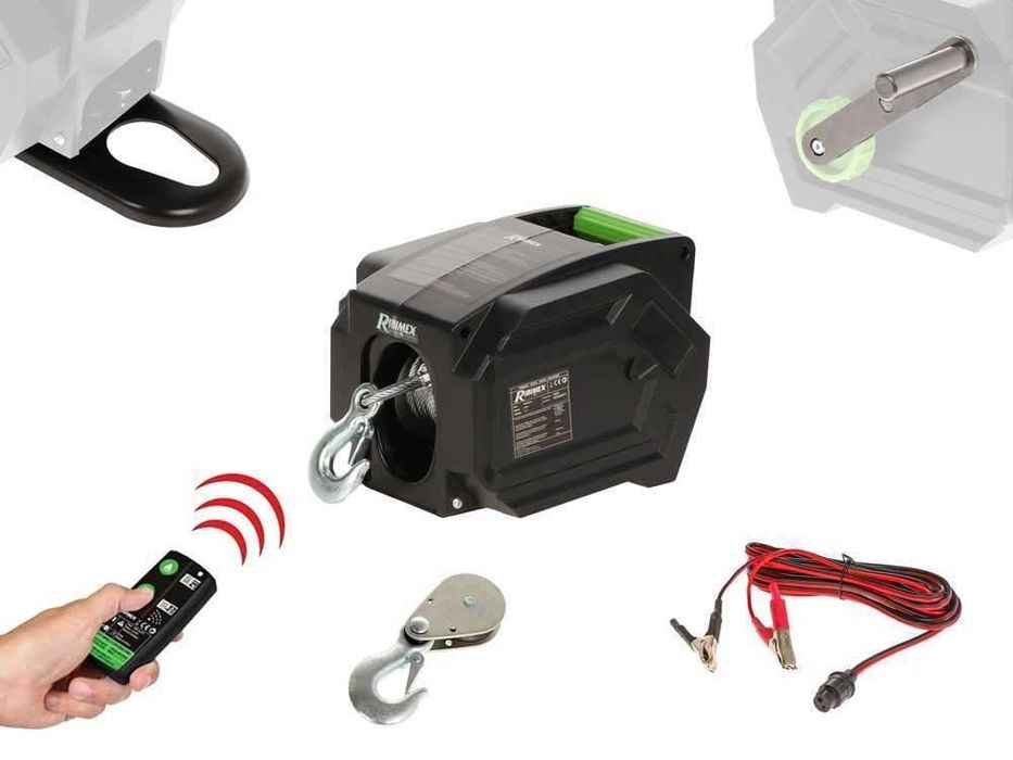 Wyciągarka samochodowa quad pilot 5000kg 5 t, 12 V 300 W off road atv