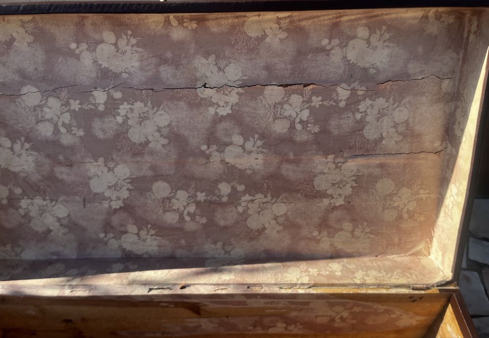 Arca/Mala vintage em madeira