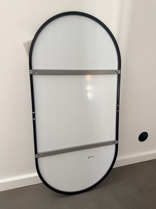 Ikea Lindbyn lustro czarne nowe owalne