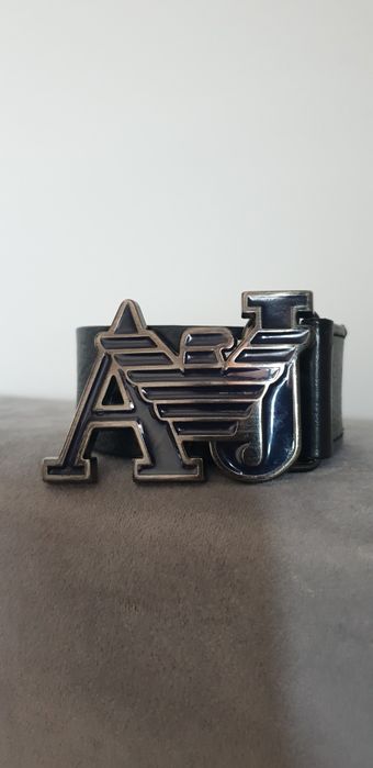 Pasek Armani Jeans Skóra Naturalna Made In Italy