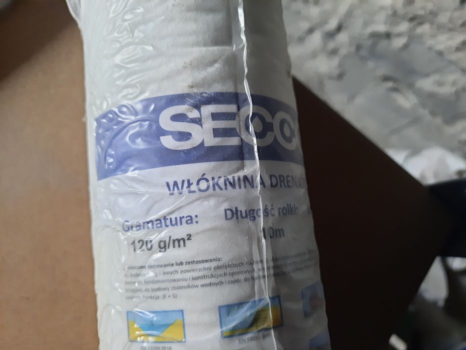 Geowłóknina drenażowa Secco 10m szer 0.5m.