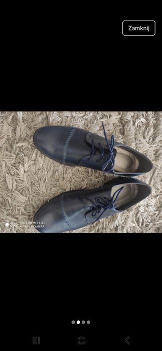 Granatowe buty lakierki komuniine wizytowe komunia przyjęcie