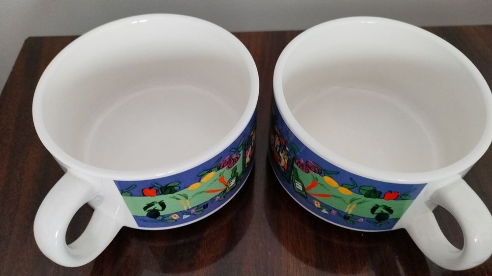Miseczki ceramiczne z uchem 2 sztuki. Barbara Olsen.