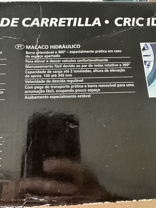 Macaco hidraulico carro com base 360