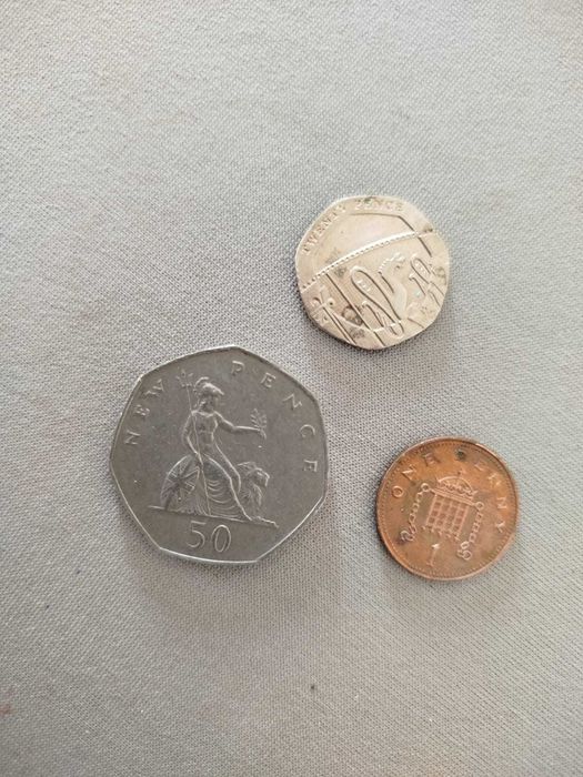 Moedas antigas da Gra-bretanha inglaterra