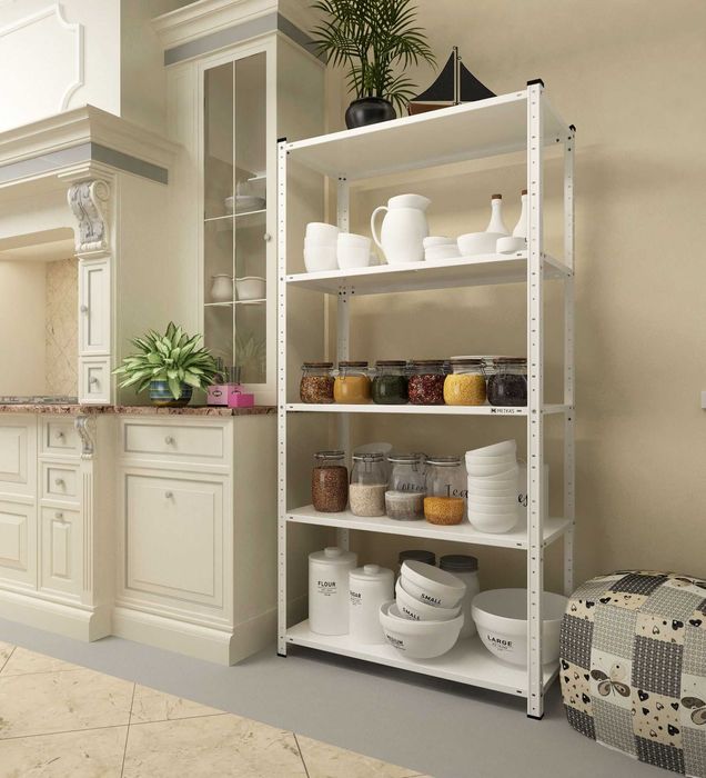 Стелаж МІА на болтах 150х75х30 см, 4 полки Метал для книг, іграшок