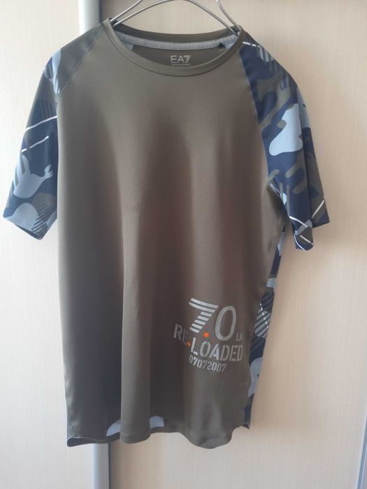 Летняя футболка EA7 Emporio Armani. Размер S-M