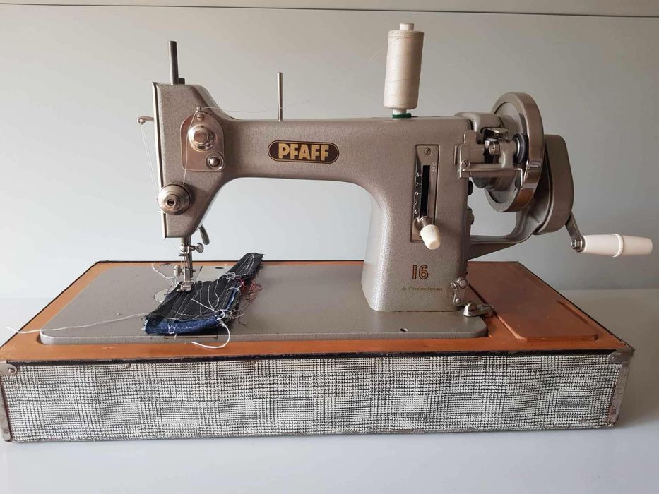 Bardzo mocna maszyna do szycia pfaff 16 do grubych materiałów skóra